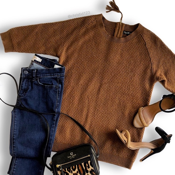 Elizabeth and James Sweaters - Elizabeth and James Tassel Zipper Sweater